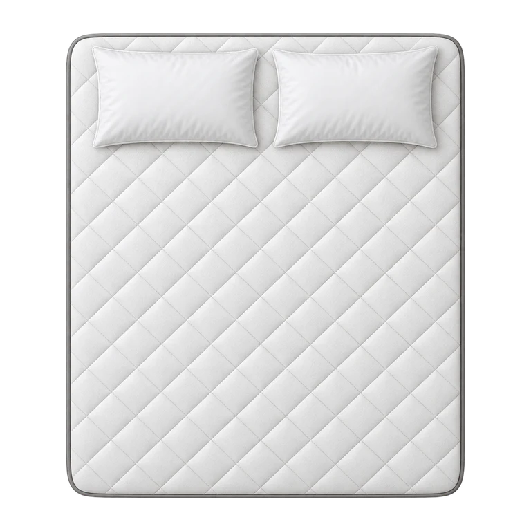 California King mattress footprint illustration