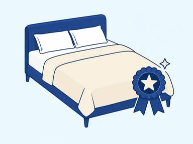 A best-selling bed with a star