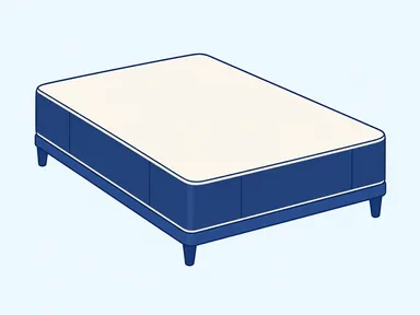 A foundation on a frame