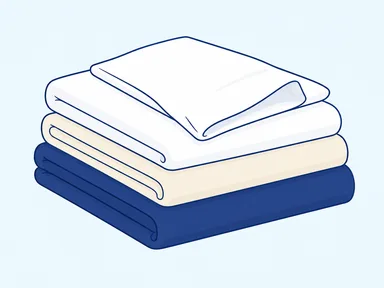 Folded sheets and pillowcases