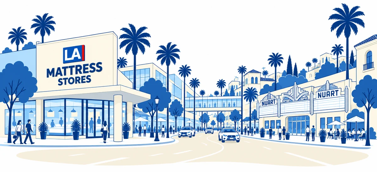 Illustration of the West Los Angeles showroom on Pico Blvd