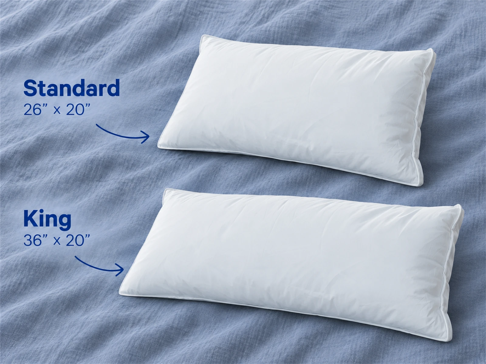 Sleep & Beyond myWool Washable Wool Pillow: Pillow size and profile guide