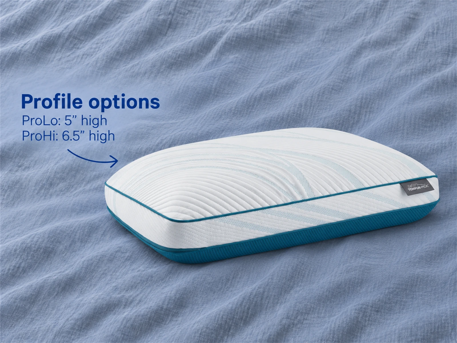 Tempur-Pedic TEMPUR-Adapt Pro + Cooling Pillow: Pillow size and profile guide