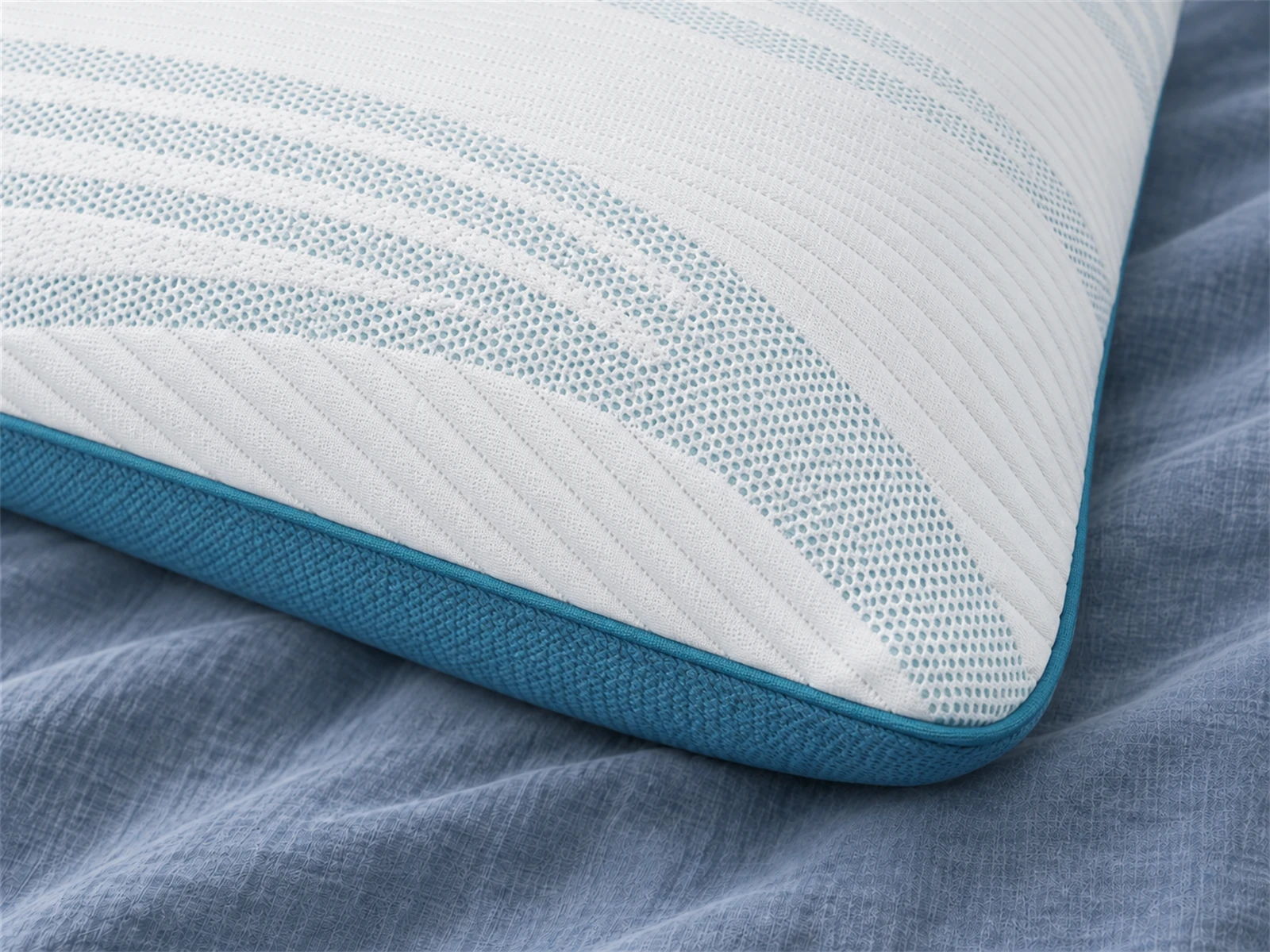 Tempur-Pedic TEMPUR-Cloud Pillow: Close-up of the cover fabric and edge